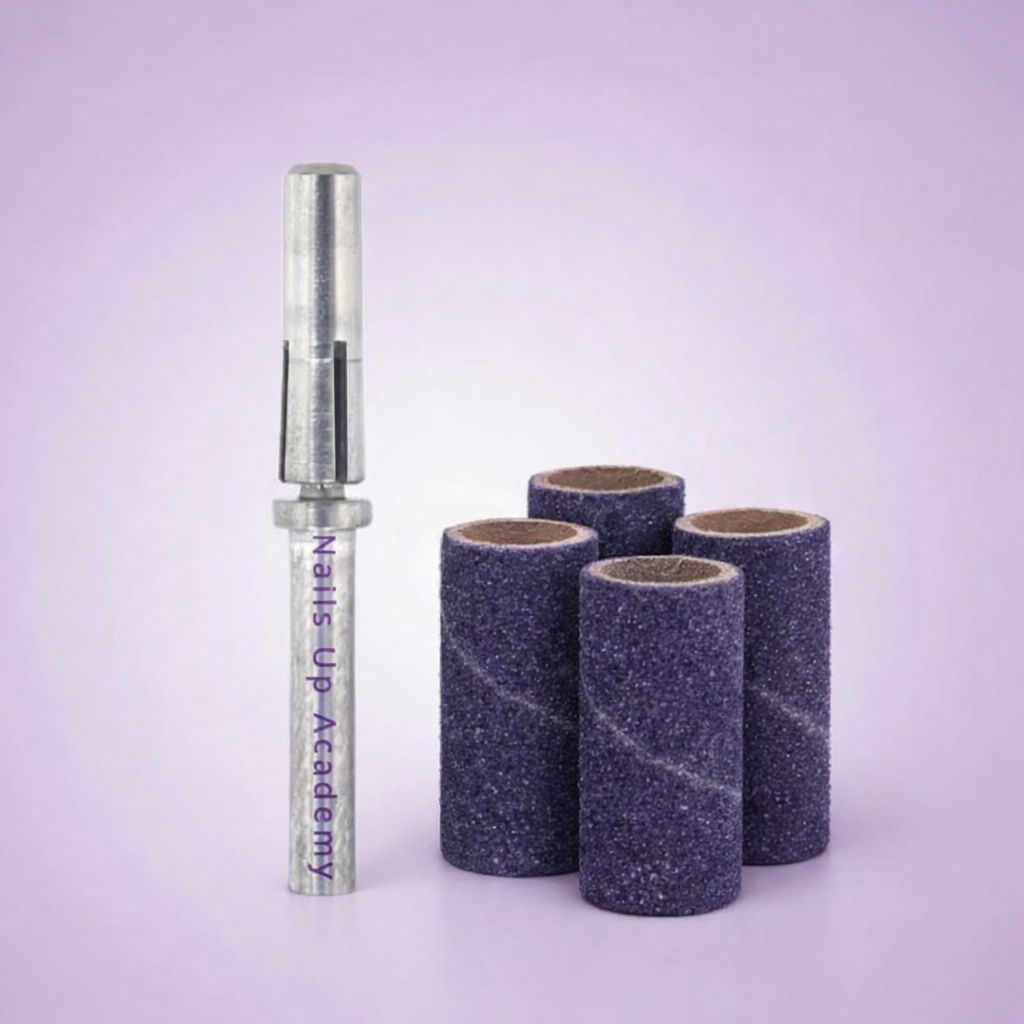 🔥 Kit Mandrin + Mini Bandes Émeri Violettes 240 – Le combo indispensable pour un travail précis et professionnel